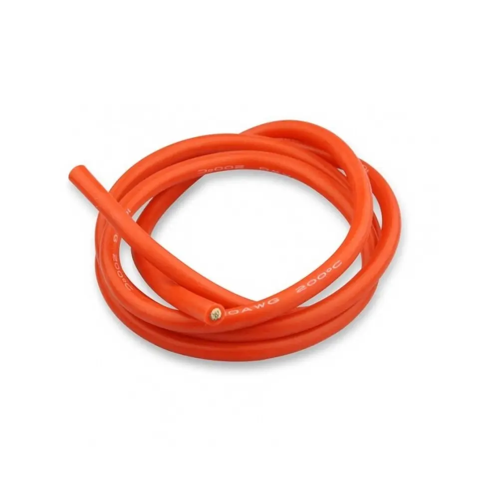 [SILICONWIRE-10AWG-RED-1M] High Quality Ultra Flexible Silicon Wires - Red, 10AWG - 1M