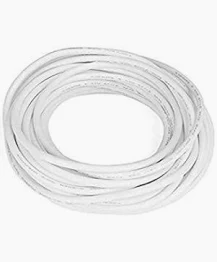 High Quality Ultra Flexible Silicon Wires - WHITE, 24AWG - 1M