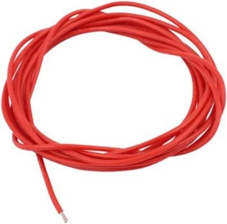 High Quality Ultra Flexible Silicon Wires - Red, 20AWG - 5M