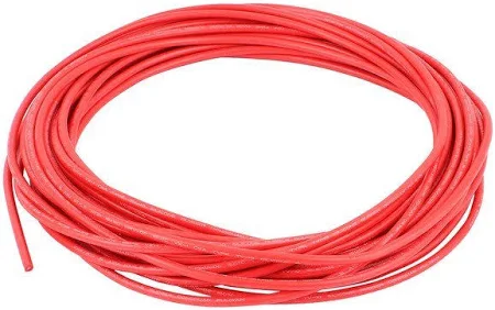 [SILICONWIRE-30AWG-RED-5M] High Quality Ultra Flexible Silicon Wires - Red, 30AWG - 5M