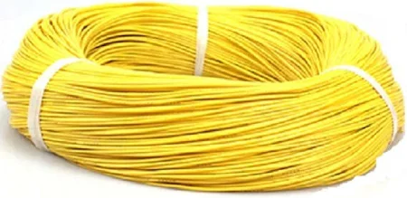 [SILICONWIRE-30AWG-YELLOW-5M] High Quality Ultra Flexible Silicon Wires - Yellow, 30AWG - 5M