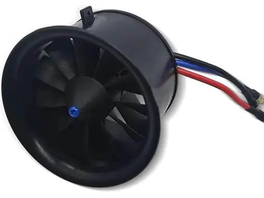 [DD-64MM-EDF-11B] DD 64mm EDF 11 Blades Ducted Fan with 3500KV RC Brushless Motor Balance Tested for 4S RC Jet Airplane