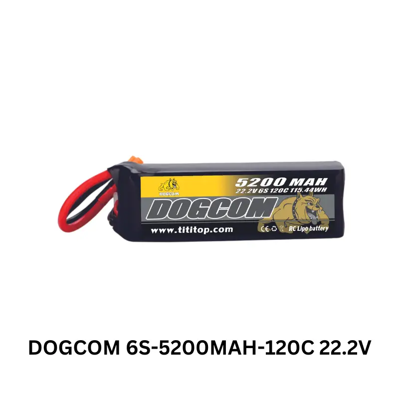 [DOGCOM-6S-5200] DOGCOM 6S 5200mAh 120C 22.2V LiPo Battery XT90