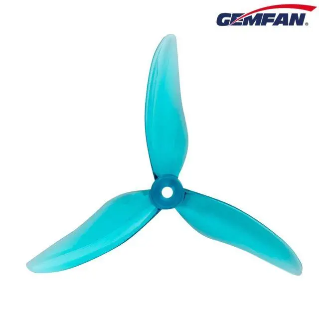 [GMFN51499B] 51499 GEMFAN HURRICANE DURABLE TRI-BLADE PROPELLER (2CW 2CCW) - CLEAR BLUE