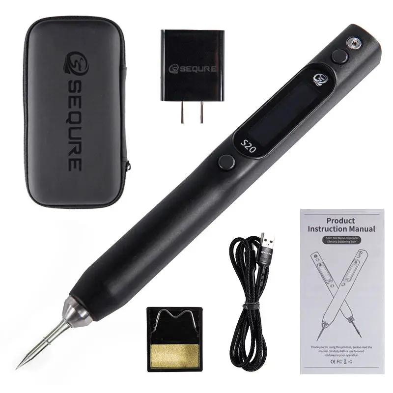 [SQR-S20-NANO-C115-I] SEQURE S20 Nano Electric Soldering Iron w/ C115 Tip - I