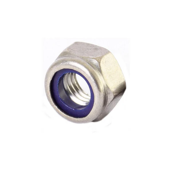 [NYLOC-SS304-M6] M6 Nyloc Nuts SS304 (Dia. 6mm)