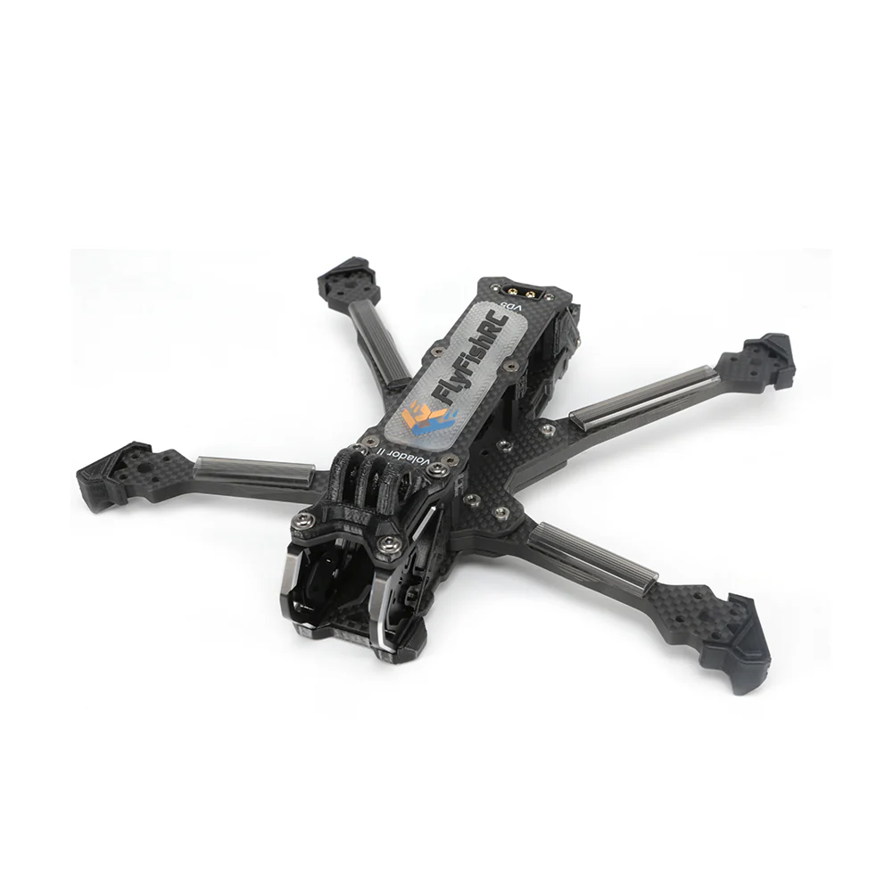 [FLYFISHRC-VOLADOR2-03-DEADCAT] FlyFishRC Volador II VD5 O3 Deadcat FPV T700 Frame Kit - Black
