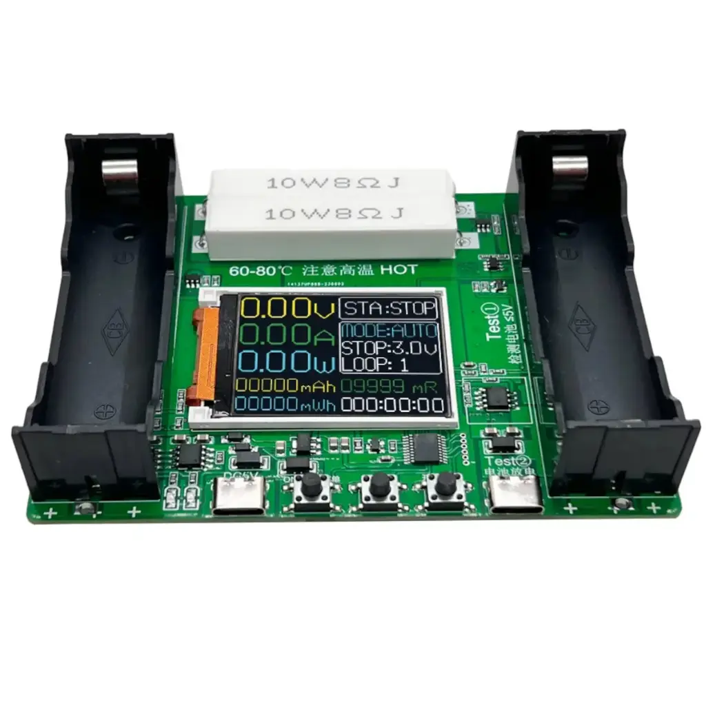 [ACDM-18650-TYPE-C] 18650 Li-ion Battery Capacity Tester 1-Channel Automatic Charge Discharge Module Digital Type-C Auto