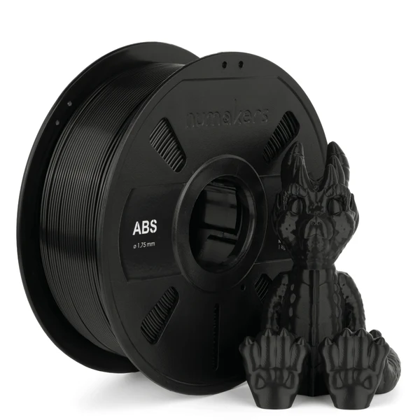 [ABS-1KG-175-PITCHBLACK] ABS Filament (1 kg, 1.75 mm, Pitch Black)