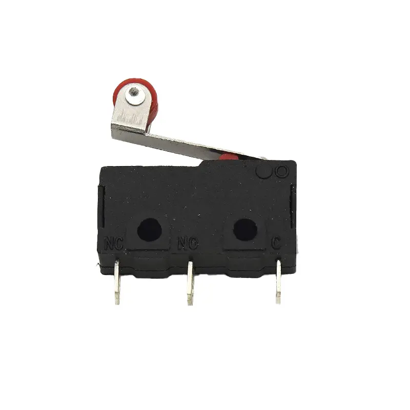 [TACT-SWITCH-5A-250V] TACT SWITCH KW11-3Z 5A 250V Micro Switch Round Handle 3 Pin N/O N/C for 3D Printers - 2Pcs