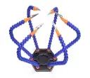 6 Flexible Arms Soldering Station With Swiveling Alligator Clip