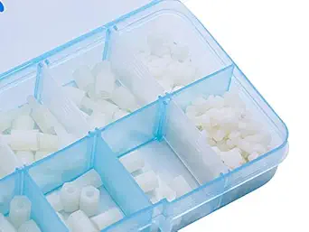 [M2-F-M-HEX-STNDOFF-CL-PCB-180PC] 180Pcs/lot M2 Female Male Hex Nylon Standoff Spacer Column For PCB