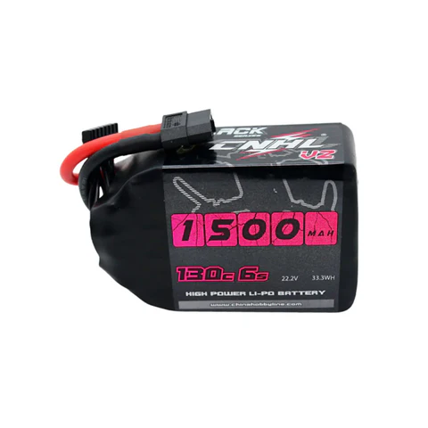 [CNHL-BLACK-V2-1500-6S-LIPO] CNHL Black Series V2.0 1500mAh 22.2V 6S 130C Lipo Battery