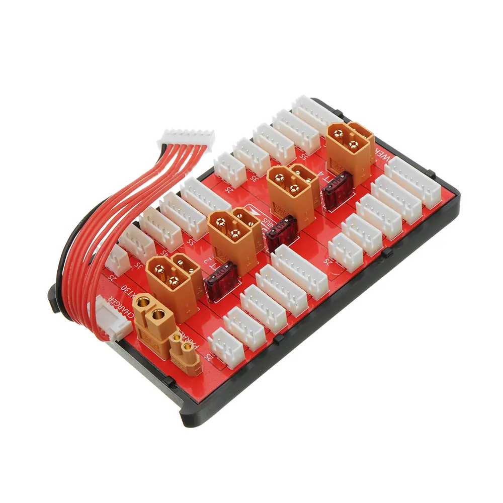[PG-XT60-30-2-6S-CB] Power-Genius XT60+XT30 Fused 2-6S Parallel Charging Board